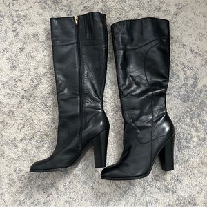 Audrey Brooke Tall Black Heeled Boots